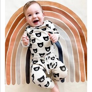 Little one shop oatmeal brown bear top